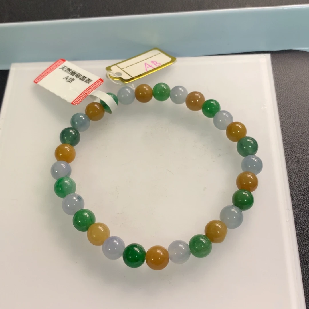 翡翠未镶嵌颈饰手串