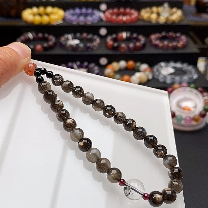 日光石手链未镶嵌芋*饼