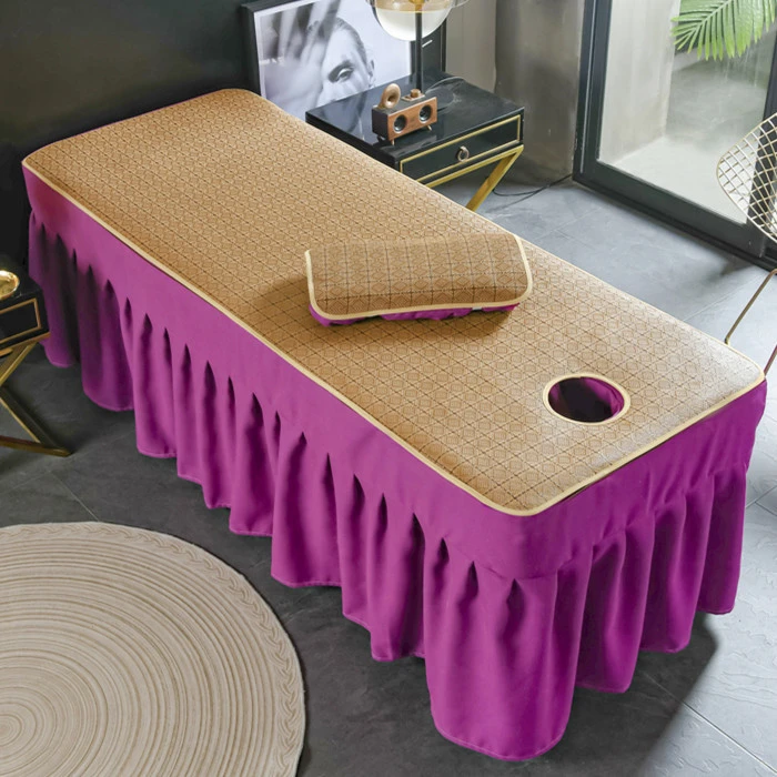 美容床凉席夏季美容院专用冰丝席按摩院推拿床洗头床冰凉席子带洞