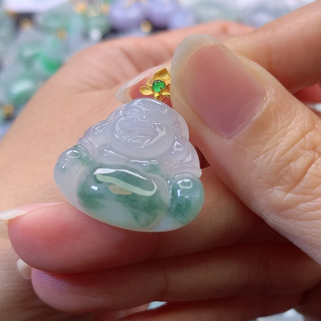 【闪购商品】吊坠(赠链)18K金镶嵌翡翠