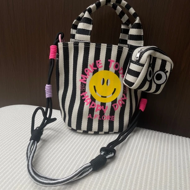 帆布韩系手提包斜挎包菜篮子