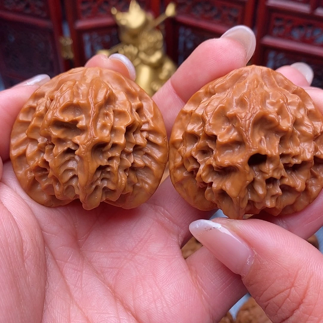 文玩核桃把件毕业龙鳞44.5全品