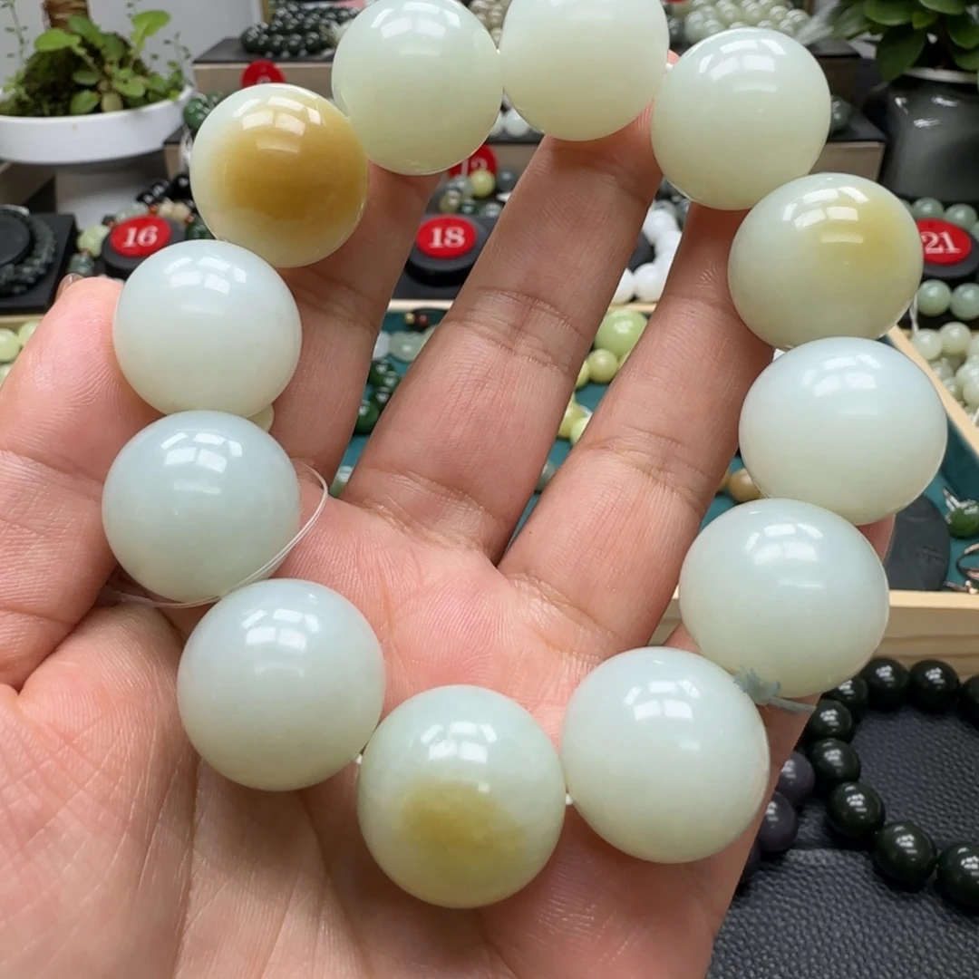 和田玉未镶嵌手链20