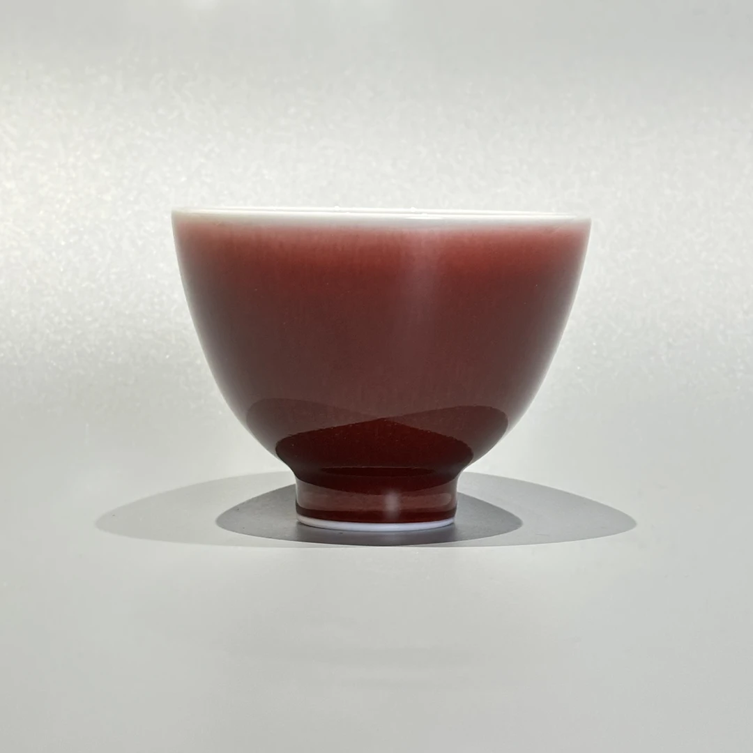 【师老师专属1128-238】YPD-1128-01-陶瓷-郎红鸡心杯-5.4*7.2cm