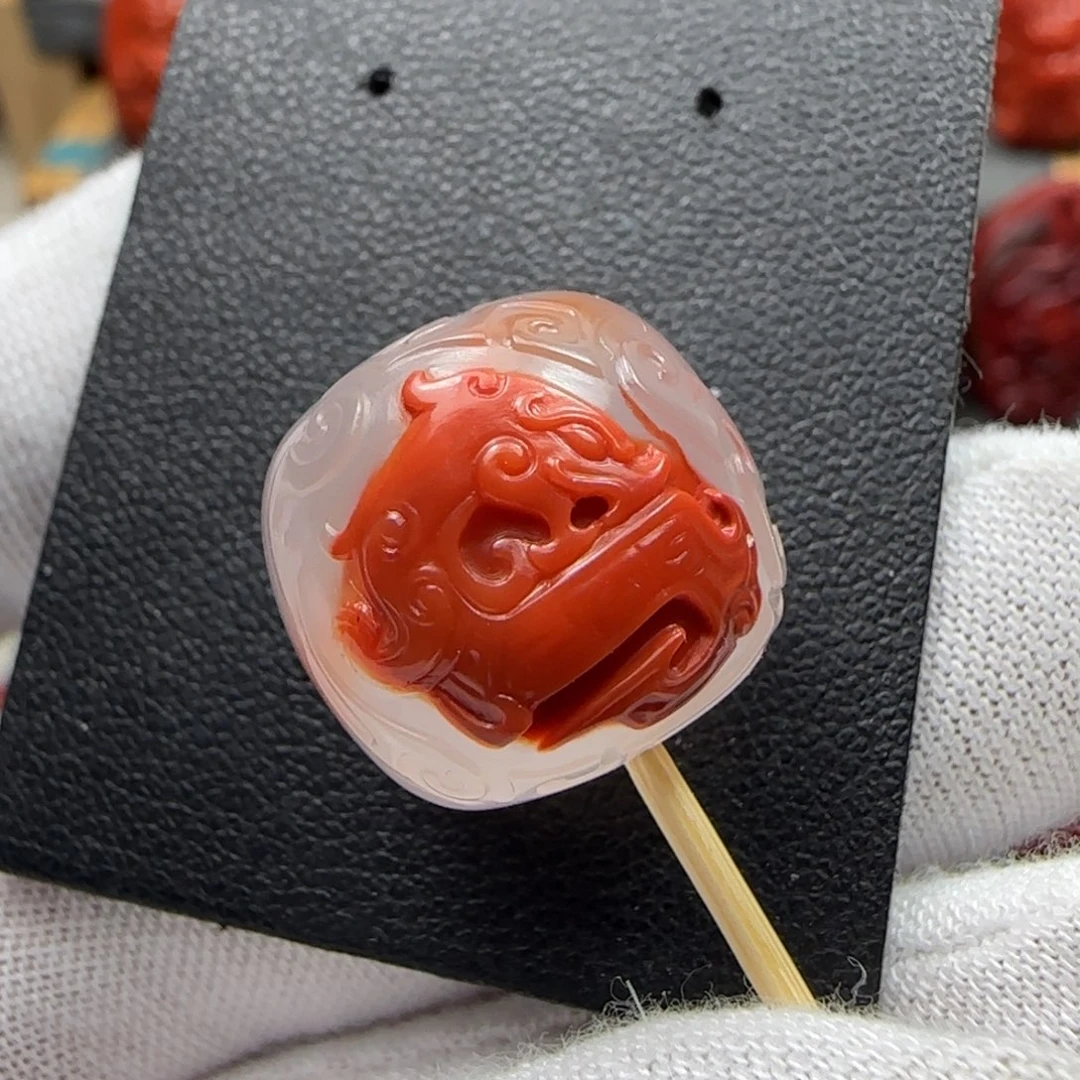 南红玛瑙珠子16.5未镶嵌