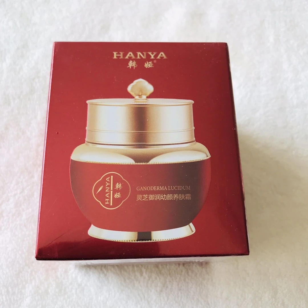 韩娅灵芝御润幼颜养肤霜保湿滋润弹嫩淡纹修护面霜50g焕发光彩