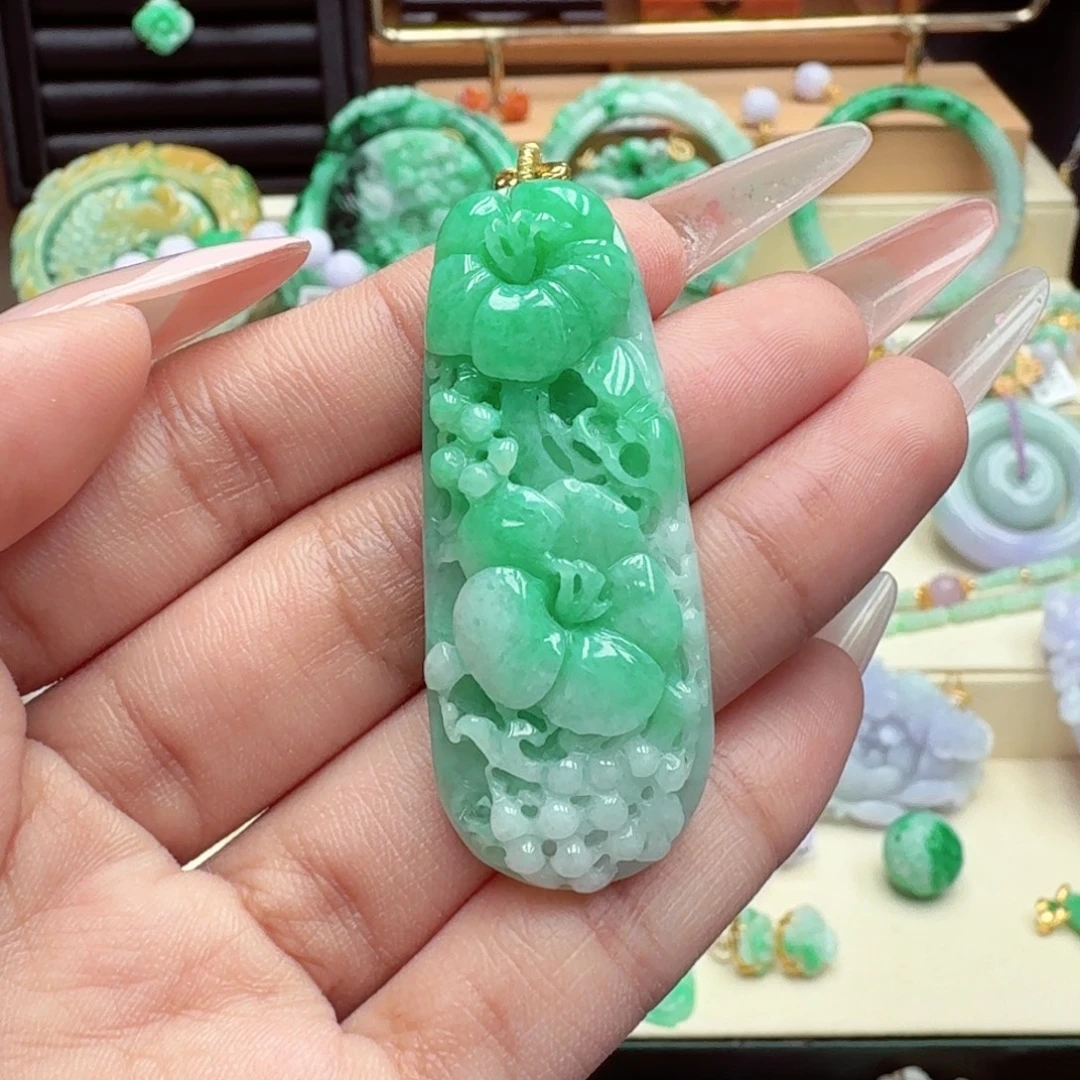 颈饰未镶嵌翡翠翡翠吊坠