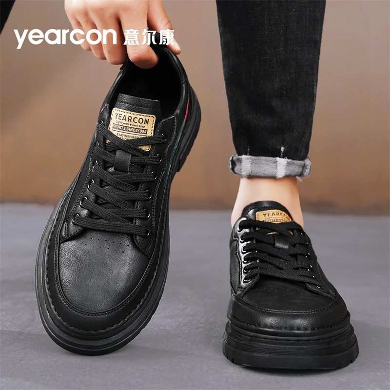 YEARCON/意尔康男鞋2025夏季新款经典百搭休闲时尚男鞋软底潮流鞋