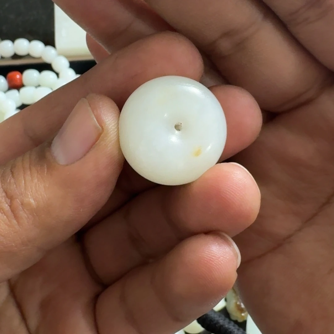 金***子和田玉未镶嵌手链平安扣