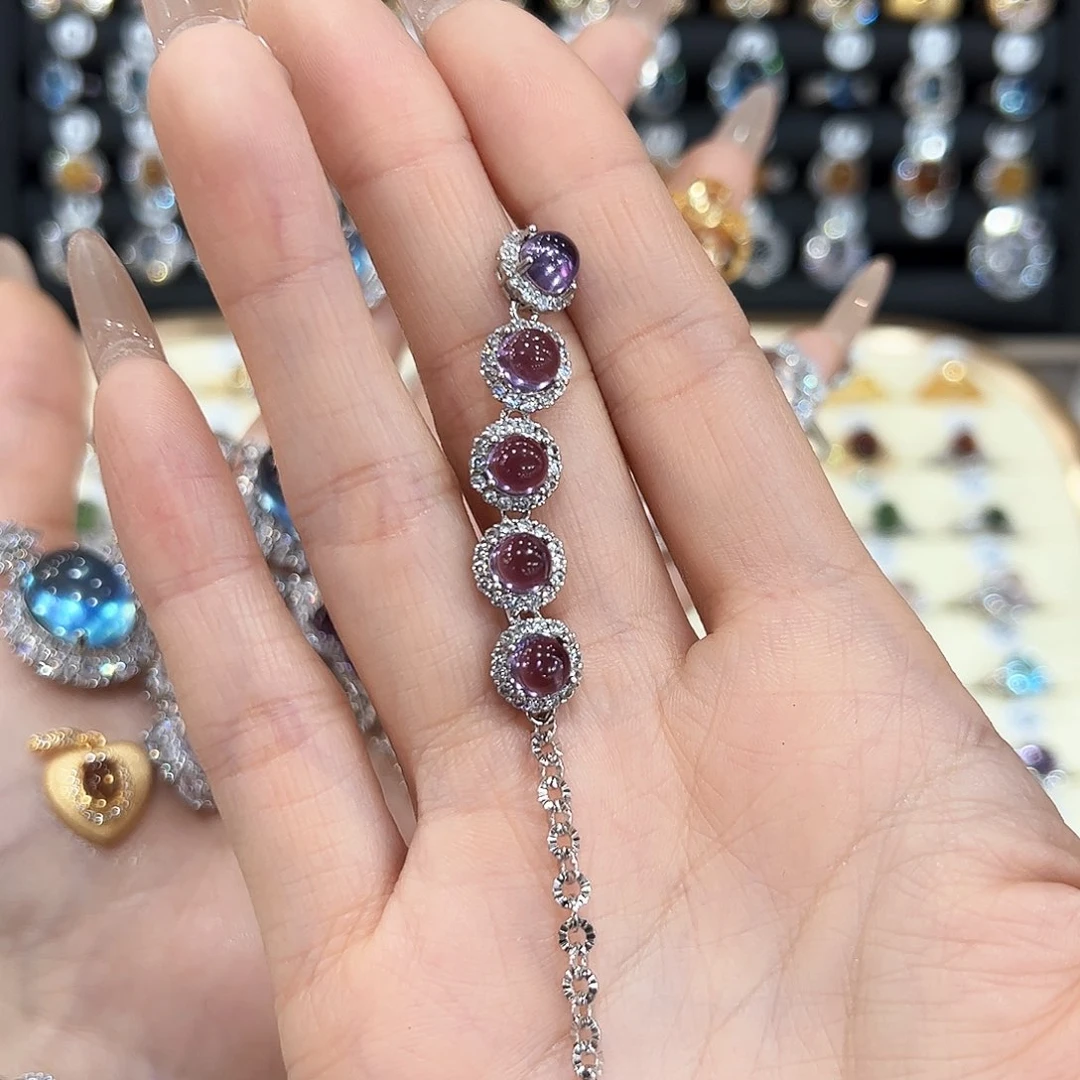 水晶戒指银S925镶嵌洪*培