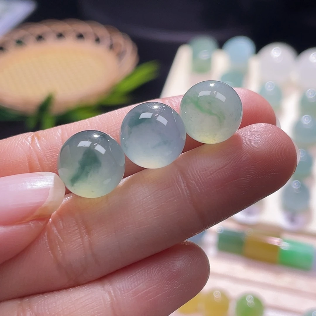 翡翠散珠缅甸翡翠a货卡11一个