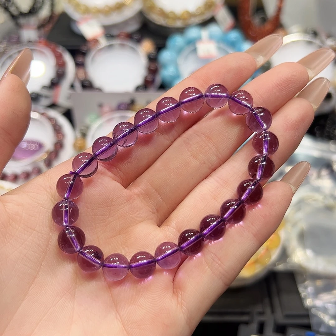 手链水晶未镶嵌sg17巴西紫8+