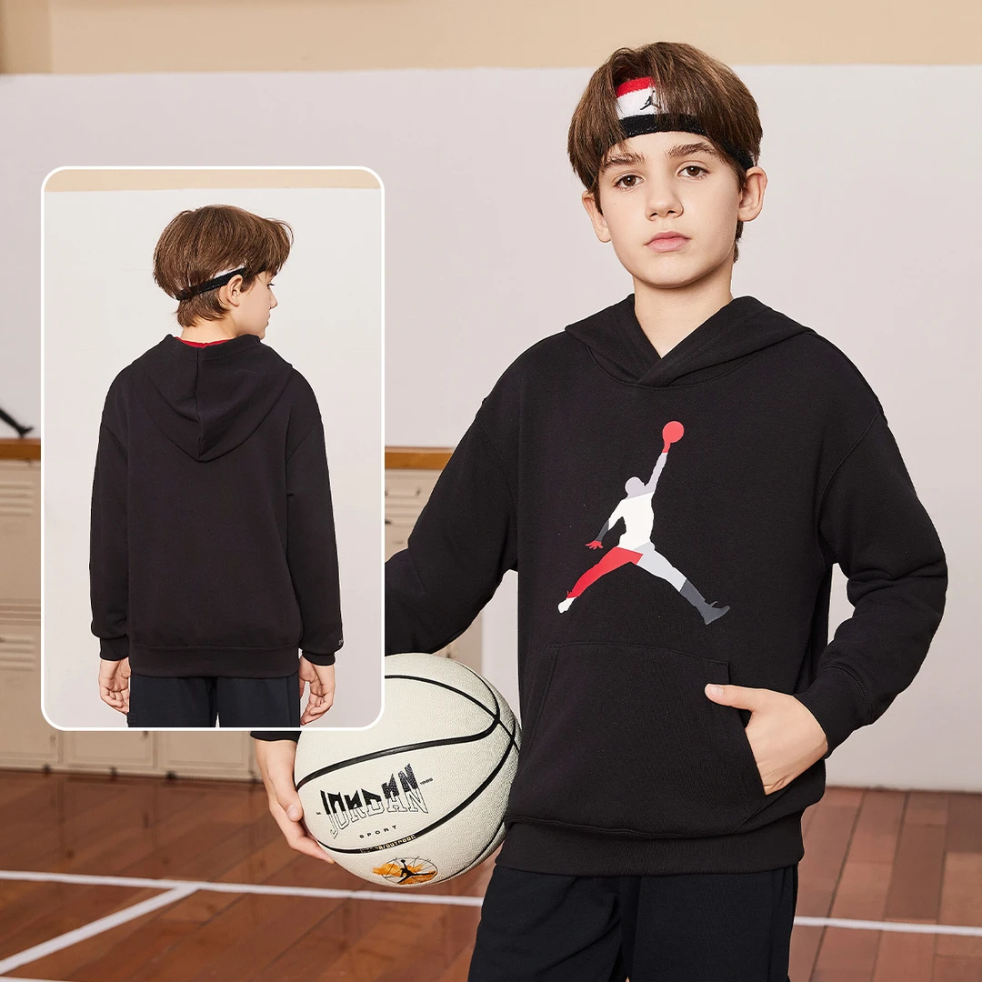 AIR JORDAN儿童男童装商场同款儿童套头连帽卫衣JDB-PO-D414