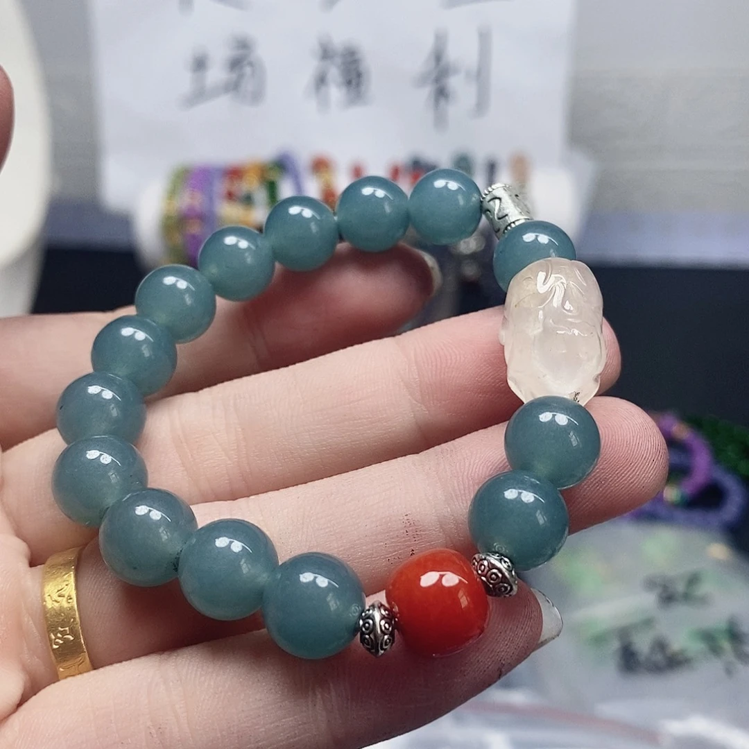 未镶嵌耳饰玛瑙/玉髓手链