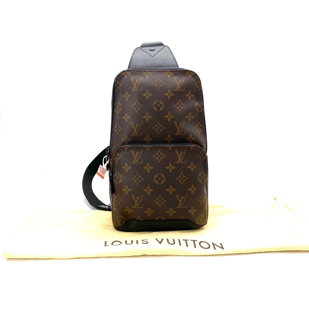 99新 LouisVuitton/路易威登 棕老花avenue单肩胸包 尺寸20/31