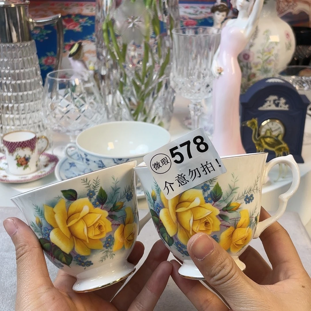 瓷器欧瓷咖啡杯水晶杯