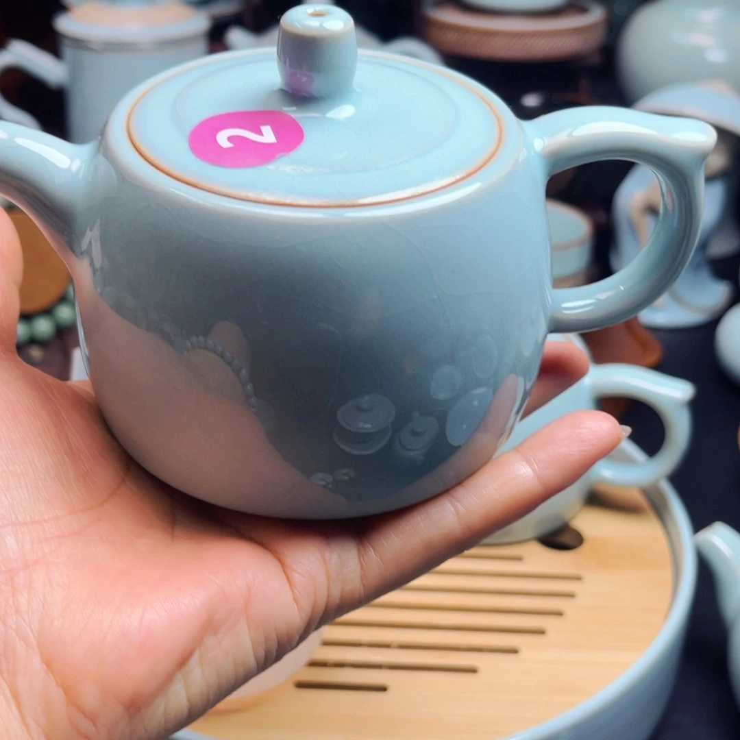 【闪购商品】芃*飞汝州单壶壶，盖碗，串