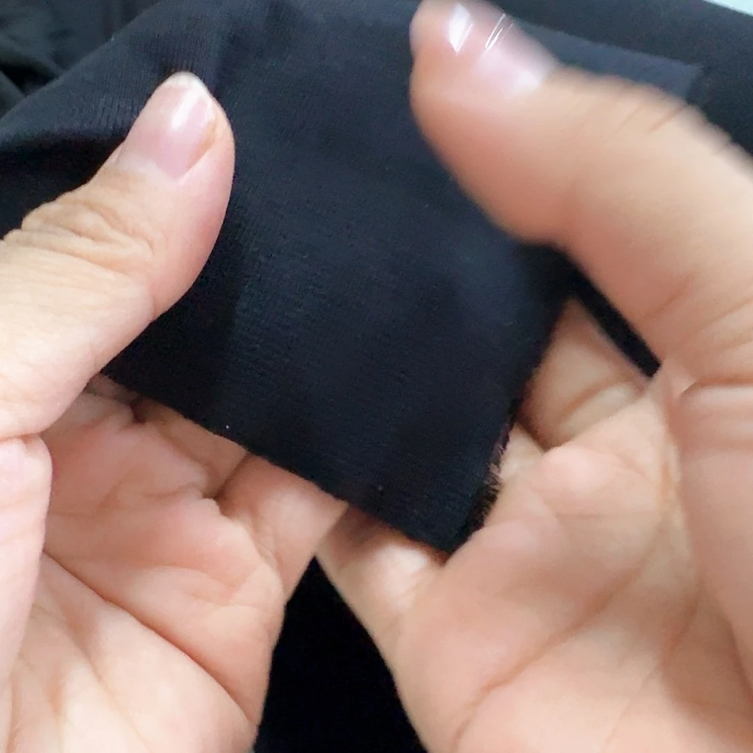 棉162号黑色天丝罗纹两米