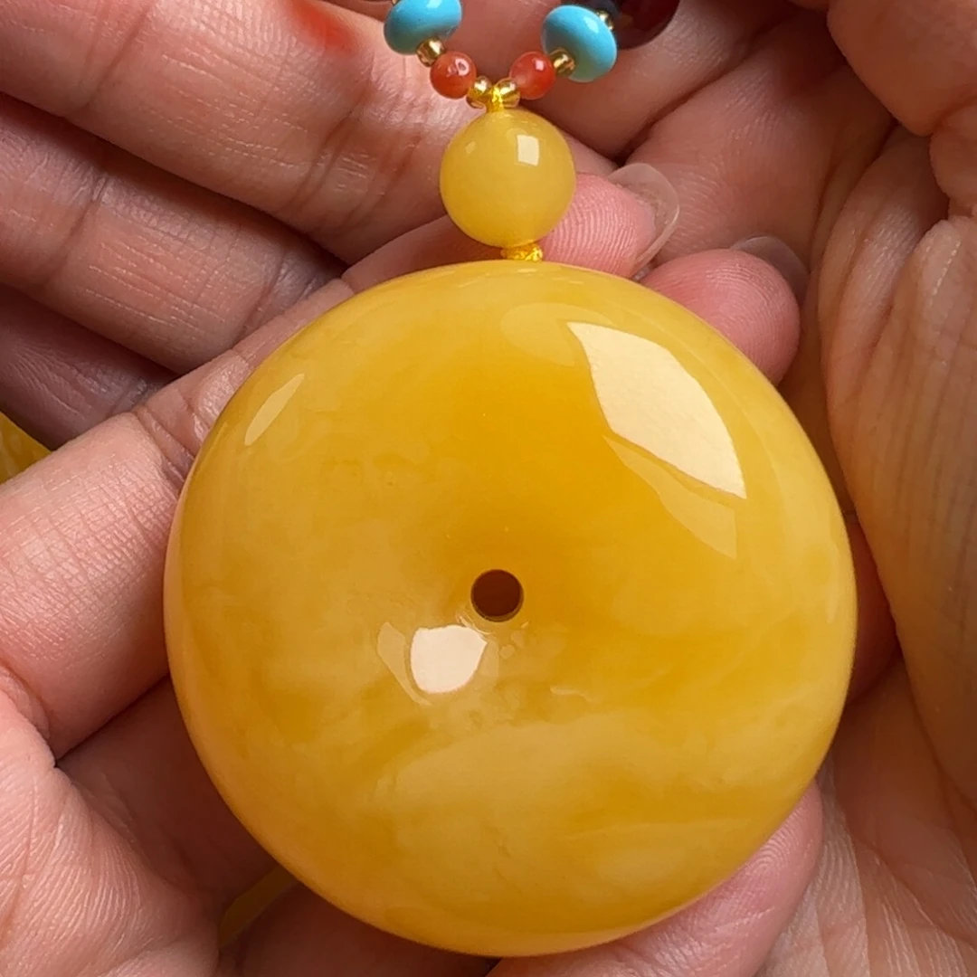 蜜蜡毛衣链未镶嵌无优化