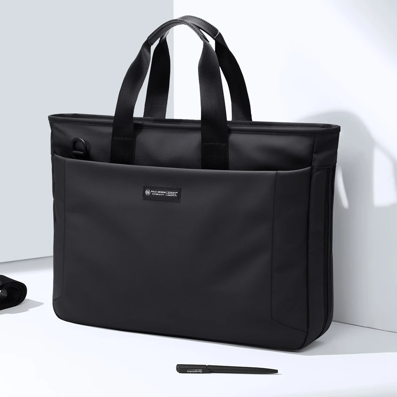 POLO公文包男士商务手提包上班专用公文包男款爆款2025新款电脑包