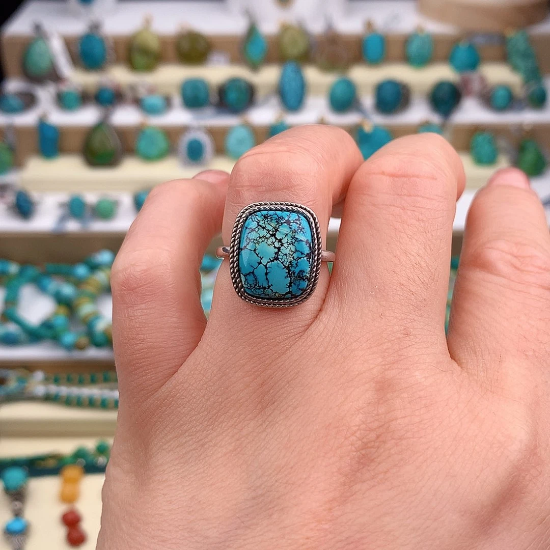 绿松石未镶嵌戒指