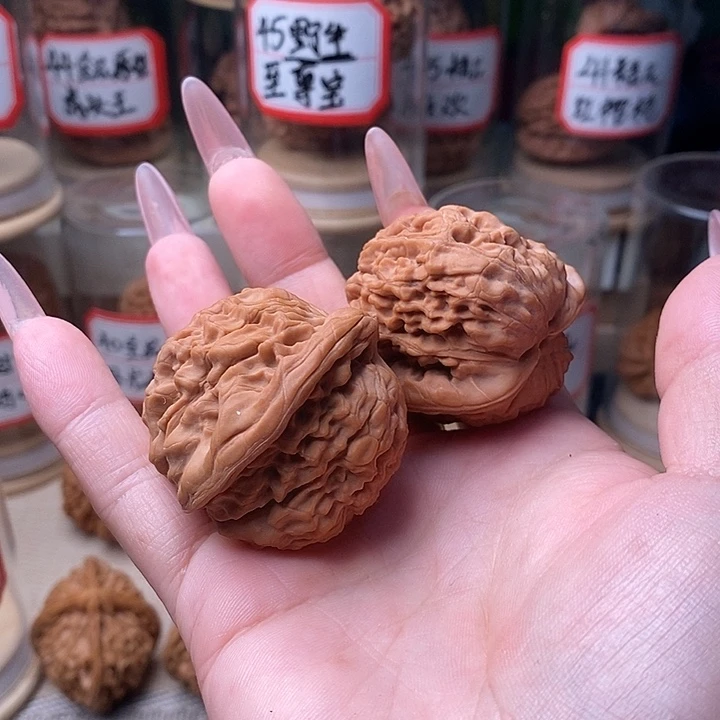战***神文玩核桃把件莲花……