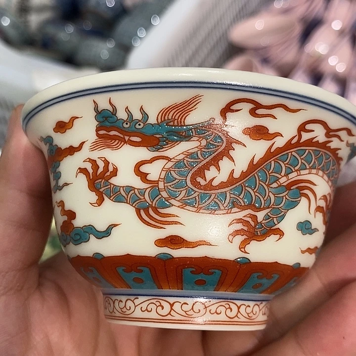 摆件景德镇陶瓷主人杯24555