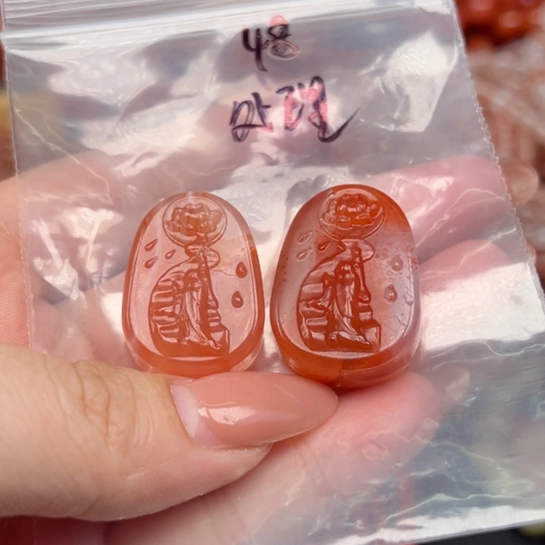 南红玛瑙未镶嵌吊坠(不含链)
