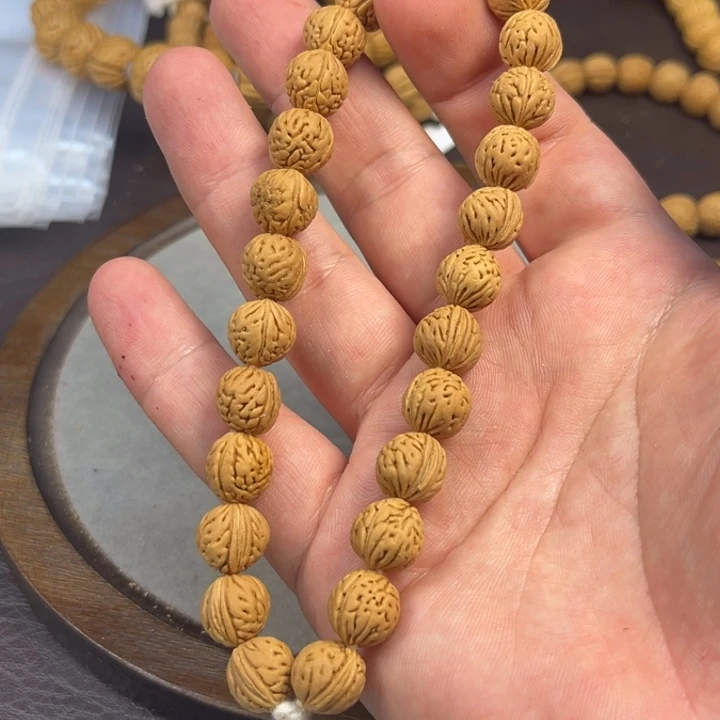 桃核手串11尺寸金豆手持