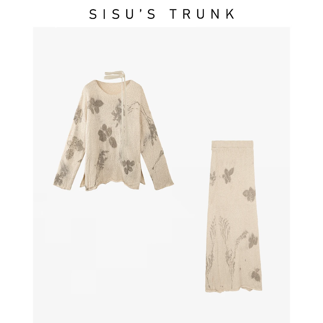 SISU【流影】【绵羊毛】轻奢抖音双11贵气老钱风松弛感女套装