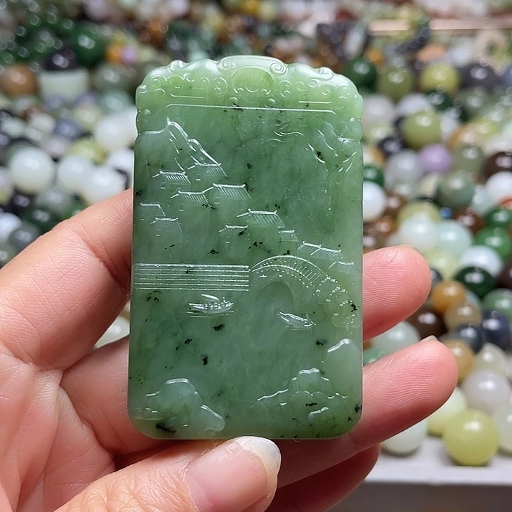 未镶嵌和田玉车挂