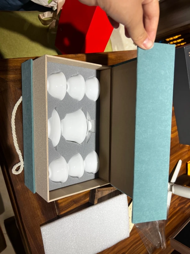 一套工夫茶/骨瓷盖碗➕凤凰单丛茶叶随机6泡（西藏等偏远不包邮）