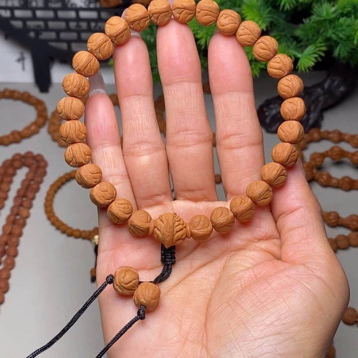 手串桃核玉龙脊手持