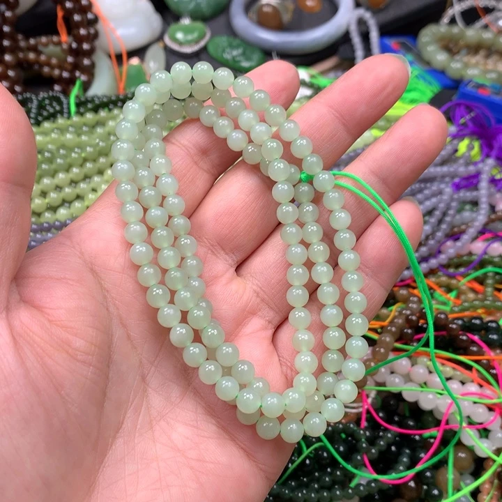 和田玉未镶嵌手链8