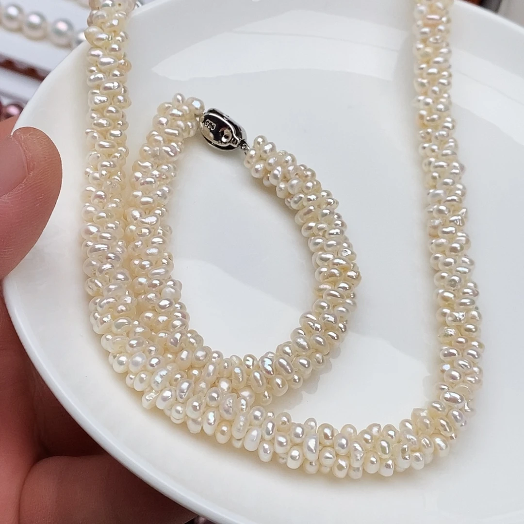 淡水珍珠颈饰合金