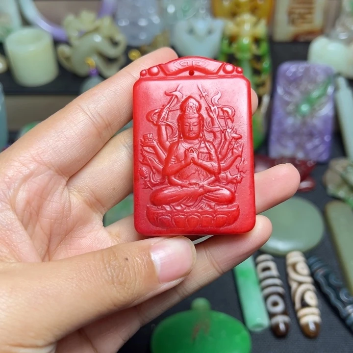 滴血莲花菩提吊坠