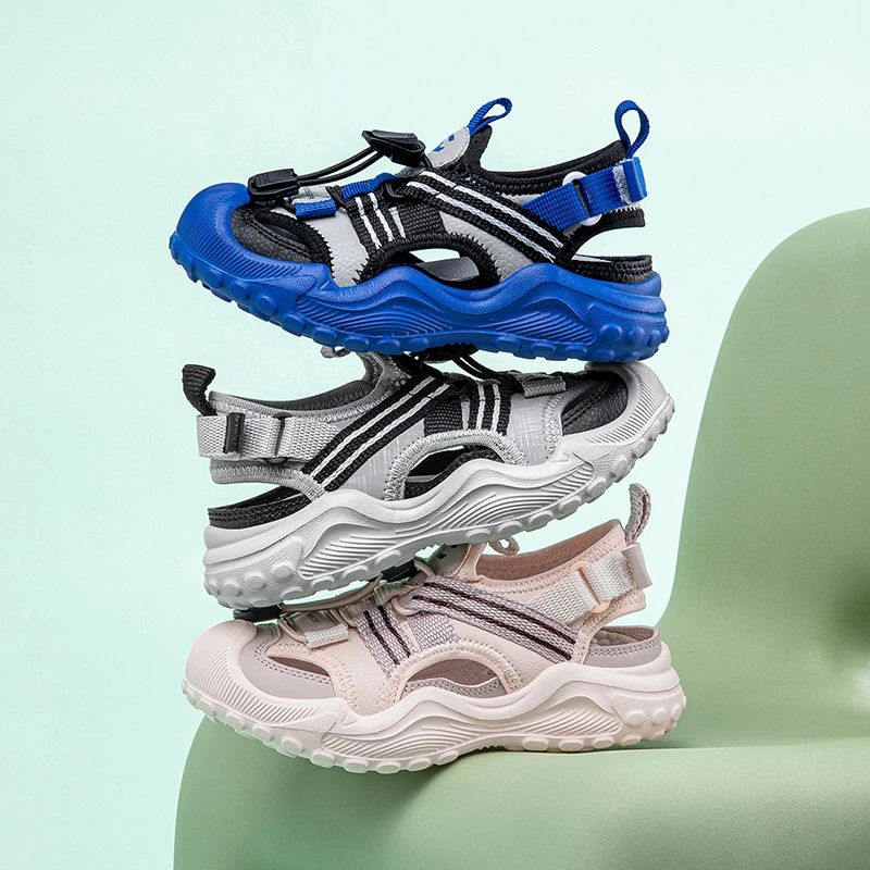 哈比熊童鞋夏季清凉舒适时尚柔软框子鞋镂空潮流休闲鞋子