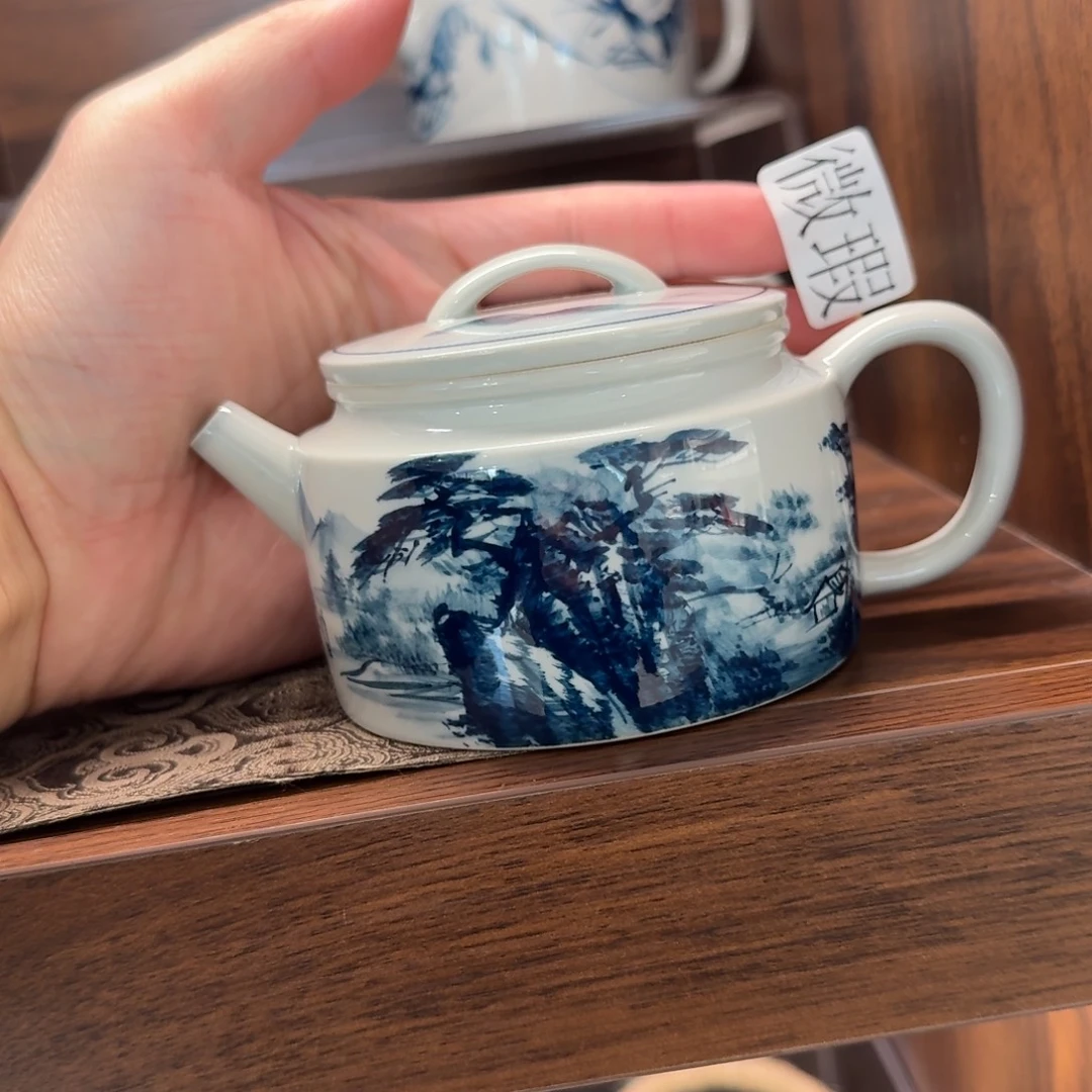 釉下彩纯手绘微瑕