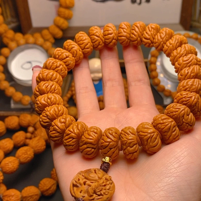 【闪购商品】桃核手串～****～龙文桃核