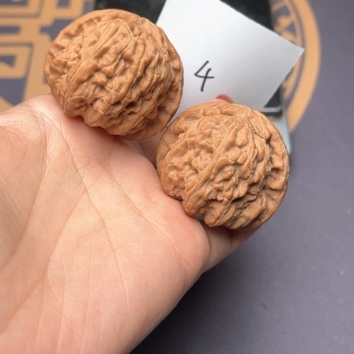 文玩核桃把件42白狮子 4号
