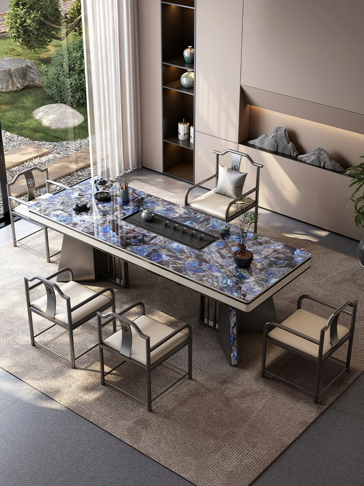 奔驰506+博古架左中右一套+茶水柜+豪华椅子1主5副