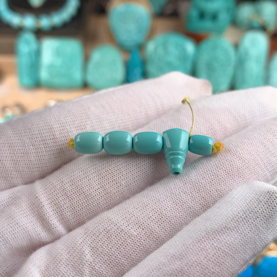 绿松石未镶嵌三通套装卡6