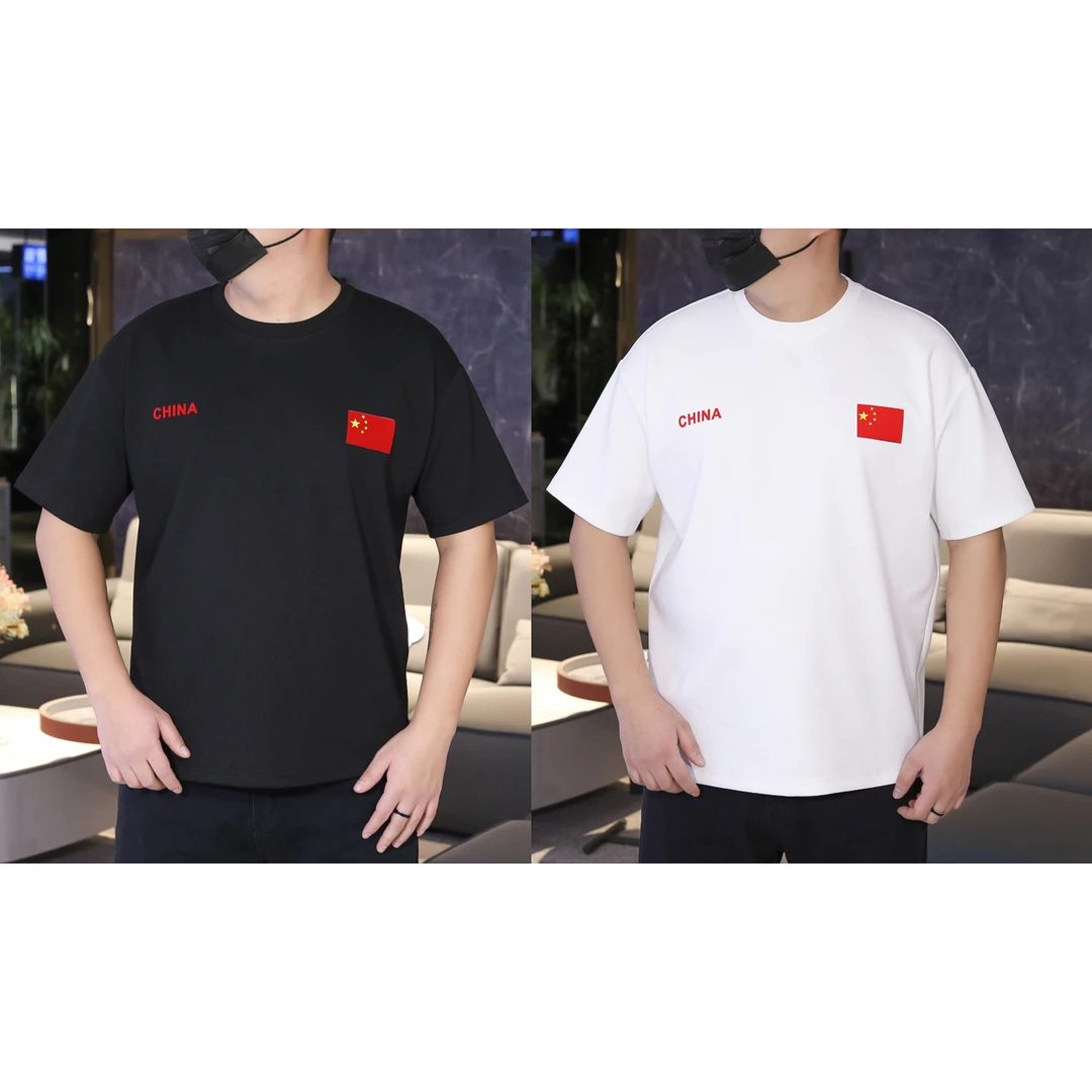 大码男装180斤-300斤加肥加大春季加厚植绒发泡工艺宽松显瘦短袖8