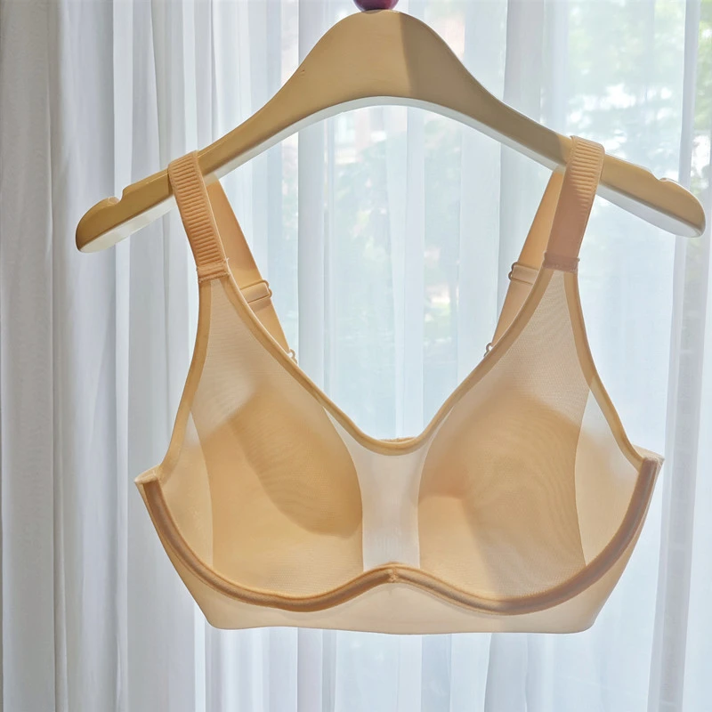 weiweisirou无海绵内衣薄款文胸软钢圈收副乳防下垂大胸显小无痕