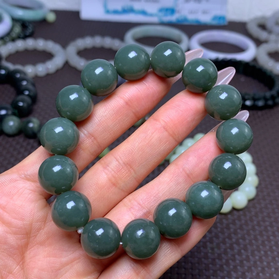 未镶嵌手串和田玉卡14