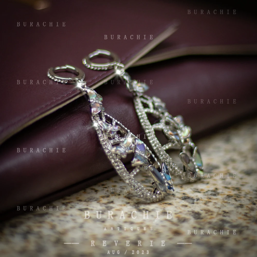 铜合金仿水晶耳饰 【2907】周年珍藏英｜经典原标克拉款CrownFrett