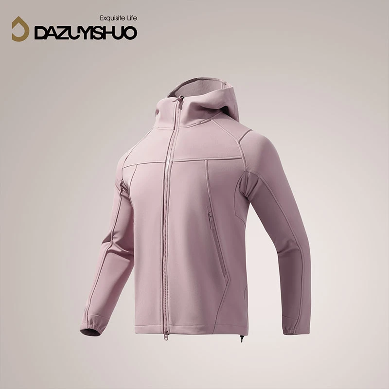 【大嘴衣说】防泼软壳春季户外情侣薄绒跑步防风保暖夹克外套D2822