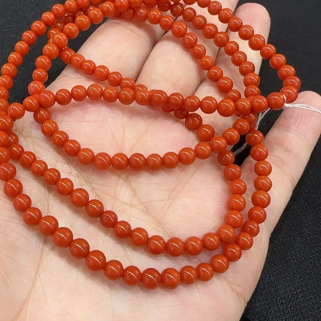 南红玛瑙手串未镶嵌4