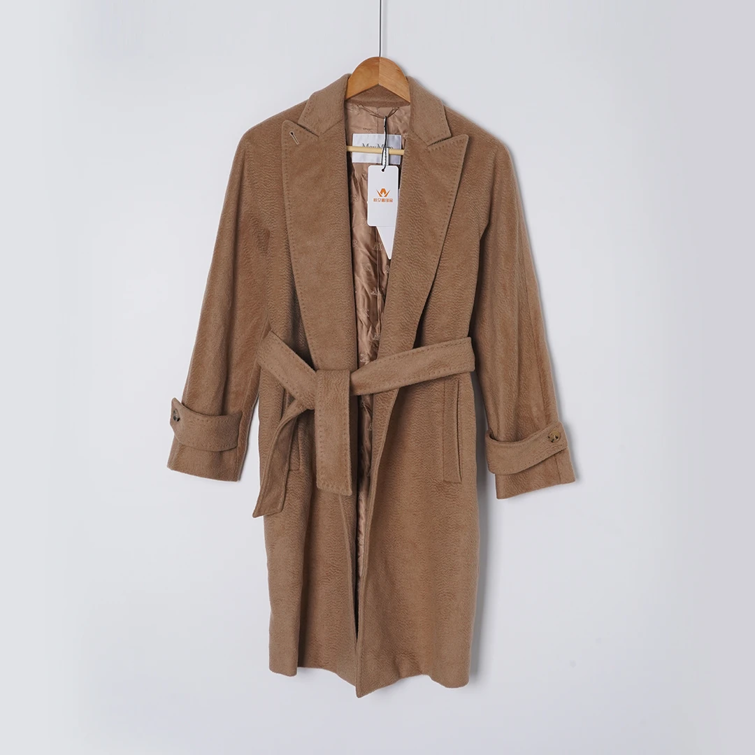 99新 MaxMara 骆驼绒/SC1717/1016大衣/36码