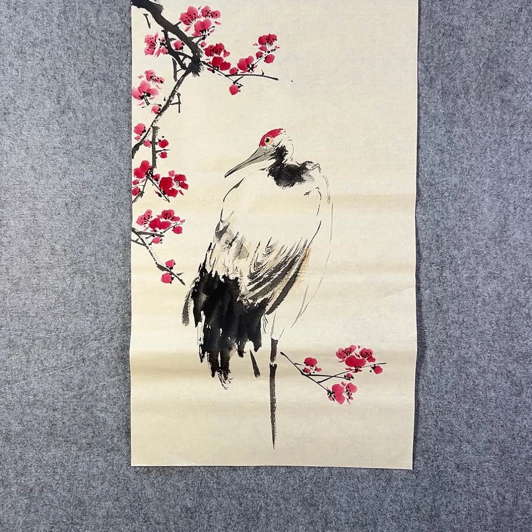 国画347 花鸟在此处飞翔也不太